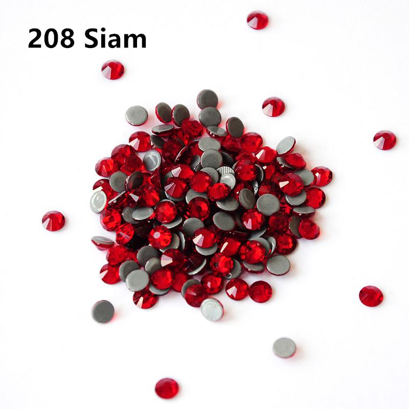 China Bulk Hot-fix Flat Back Rhinestones Bulk Crystal Glass Hotfix Rhinestones for Clothing Garment