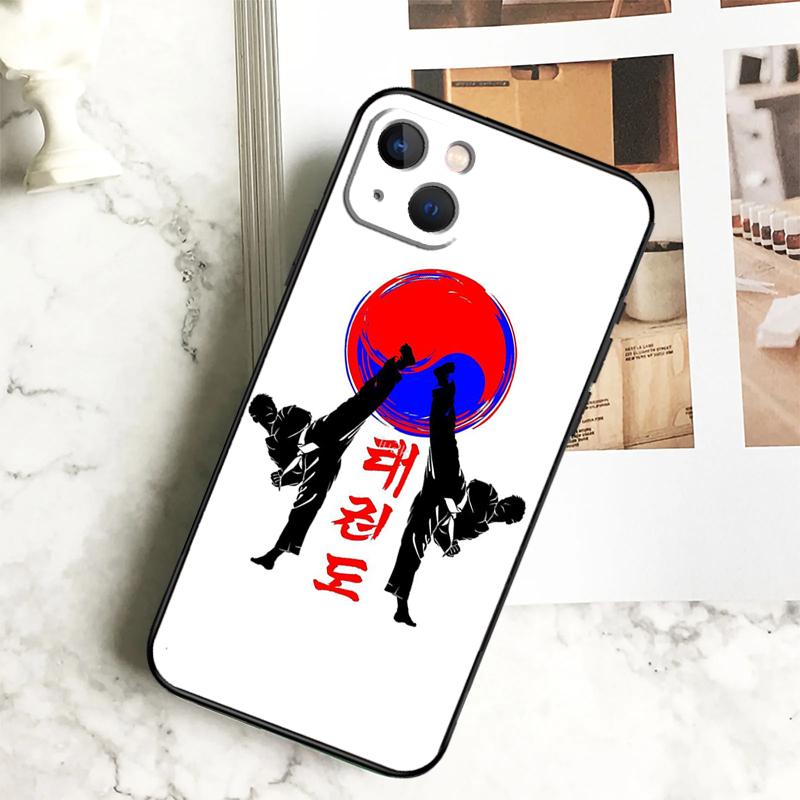 Kungfu Taekwondo Phone Case For iPhone 17 16 14 13 12 11 15 Pro Max Plus 12 13 Mini 16e 17 Air Cover Coque