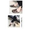 Men Women Leopard Print Fleece Lined Warm Indoor Home Cotton Slippers