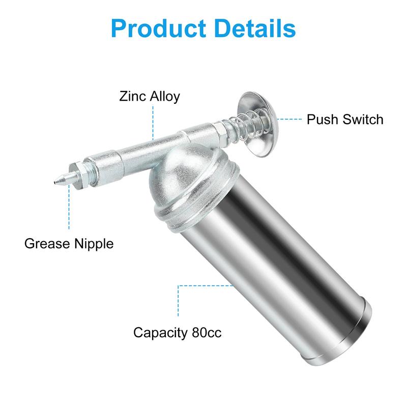 80Cc Capacity 1000Psi Output Pressure Oiler Mini Bicycle Grease Gun Machine Handheld High Pressure Oiler Hand Tools Repair Tools