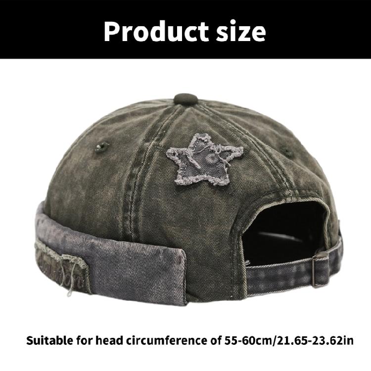 Fabric Star Brimless Hat for Outdoor Activity Breathable Hiphop Dancing Hat All Matching Skull Hat for Women Men