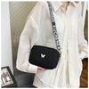 Wide Strap Nylon Underarm Bag for Women, Solid Color Quilted Shoulder Purse, Soft Wavy Texture Crossbody Bag, Minimalist Daily Tote