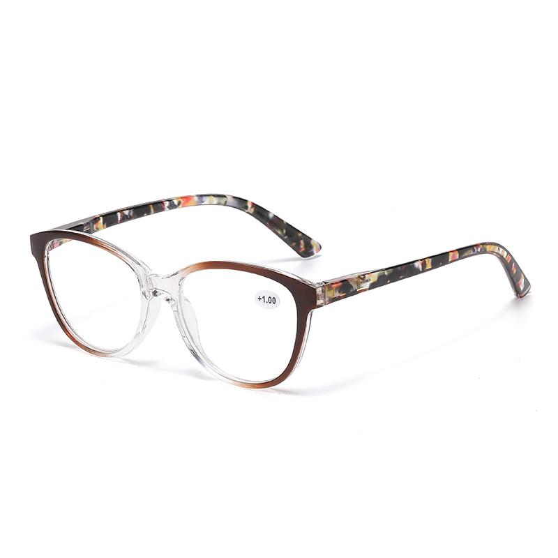 Fashion Cat Eye Reading Glasses Women Vintage Plastic Anti Blue Light Presbyopia Eyewear Hyperopia Eyeglasses Men +1 0 Colorful