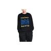 Letter Print Crew Neck Sweatshirt Men Sweatshirt Black 456399-09