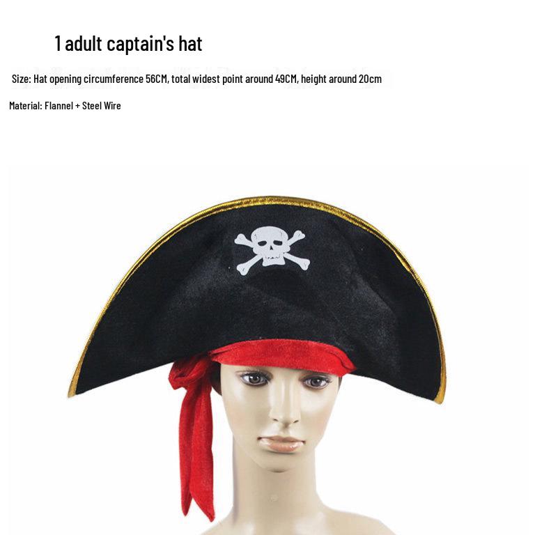 Cosplay Pirate Costume Set: Includes Pirate Hat, Sword, Flag, Bugle Horn, Eye Patch, and Mask for Halloween. Inspired by Pirates of the Caribbean.