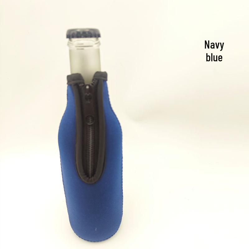 3MM Edge-Trimmed Insulated Diving Bottle Sleeve - 5 Colors, SBR Material, Handheld with Zipper