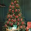 Christmas Tree Letter Decorations Ornaments Set with Santa for Home Holiday
