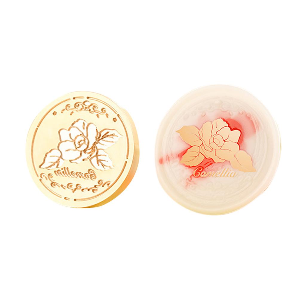 Round-shaped Copper Head 3D Relief Sealing Wax Copper Head for Gift Scrapbooking