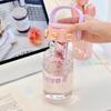 Charming Plastic Water Bottle With Tea Strainer Lightweight Sport Roomy Student Children Straw Tea Separation Drinking Cup