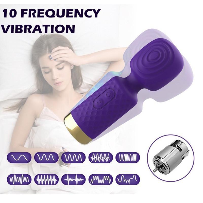 Pink 10 Frequency AV Stick Vibrator for Women Clitoral Stimulation G Spot Massager Adult Sexy Toy Pro Masturbator