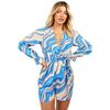 Influence Womens/Ladies Surplice Wave V Neck Relaxed Fit Long-Sleeved Playsuit