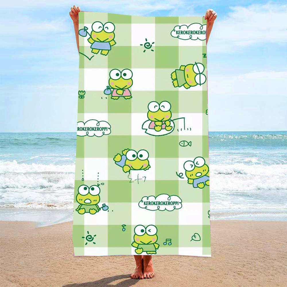 Seaside Children'S Cartoon Beach Towel Quick-Drying Microfiber Absorbent Square Bath Towel, Printable