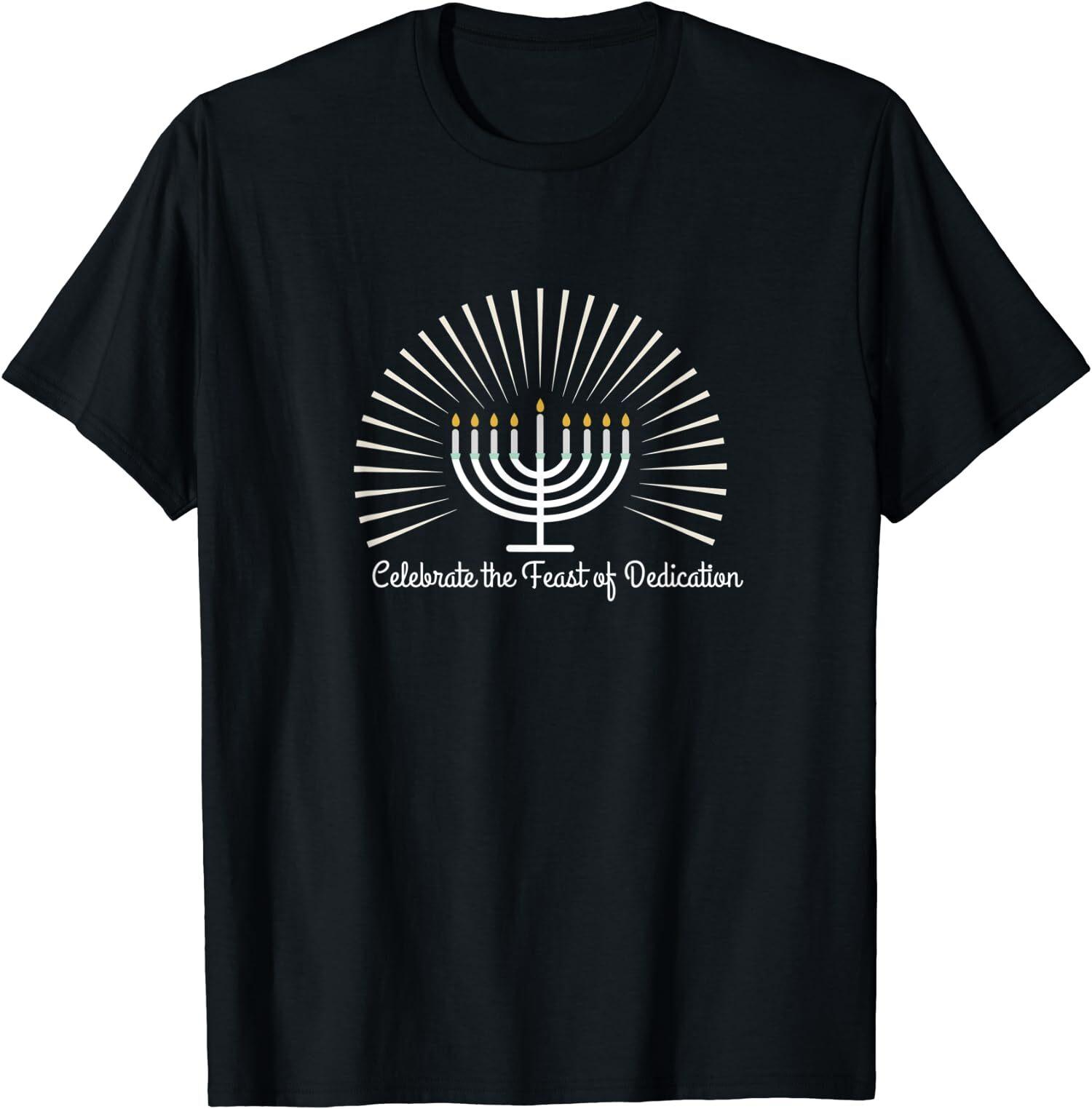 NEW LIMITED Menorah Celebrate The Feast Of Dedication T-Shirt S