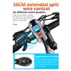 Waterproof Bicycle Light Usb Charging Bike Front Light Flashlight Handlebar Cycling Head Light W/ Horn Speed Meter Lcd Screen