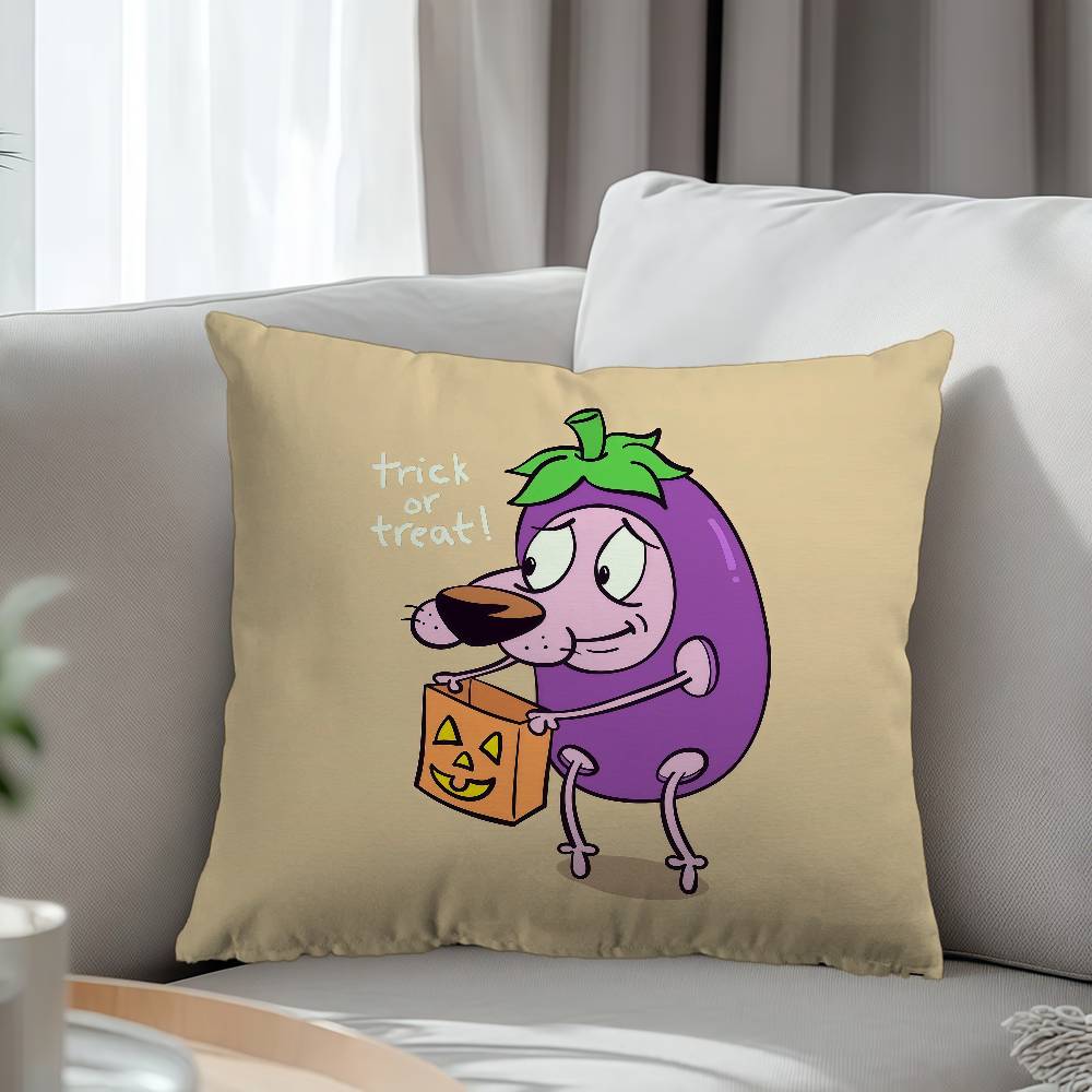 Courage The Cowardly Dog Pillow Cover For Bedroom Room And Living Room Sofa Decorative Cushion Cover