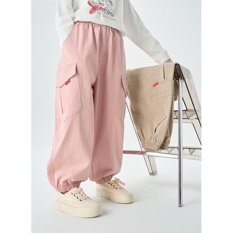 Montagut Kids  Pure Color Cuffed Cargo Pants 140