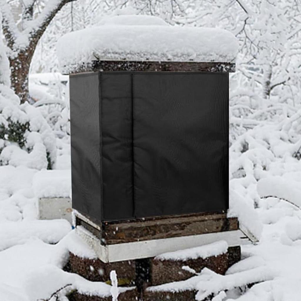 600D Oxford Bee Hive Wrap Adjustable Winter Bee Hive Insulation Cover Waterproof Windproof for Cold Weather Beekeeping Supplies