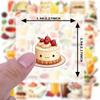 35-70pcs Beverage Dessert Stickers Aesthetic Decals Decoration Phone Luggage Water Bottle Graffiti Sticker School Supplies