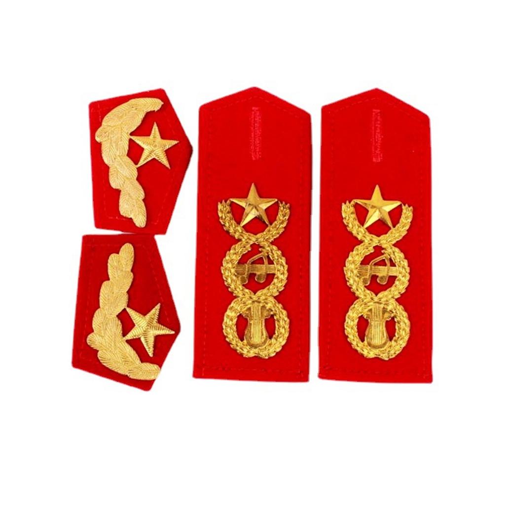 Shoulder Epaulets Uniform Epaulettes Shoulder Boards/Collar Flower for Professional Uniform Accessories Stage Performers