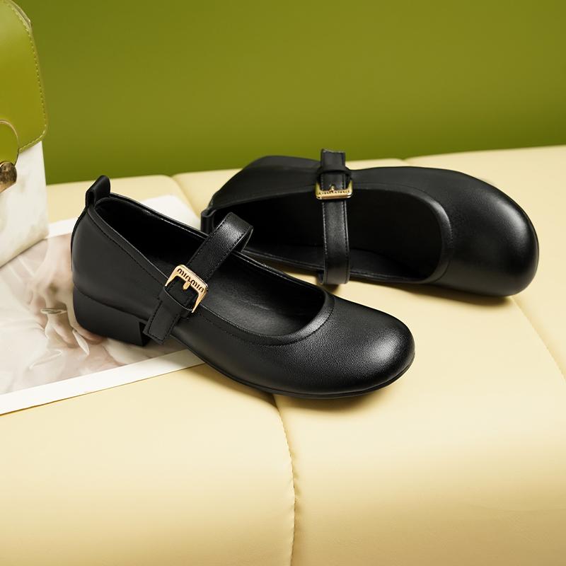 Fashion AIYUQI Women's Mary Jane Shoes Spring 2025 New Genuine Leather Girls Shoes Anti Slip Fashion Women's Shoes