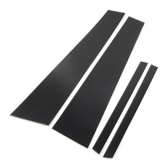 ?4pc Set Door Trim Pillar Posts Black Cover For VW Jetta 2012-2018 4dr Sedan