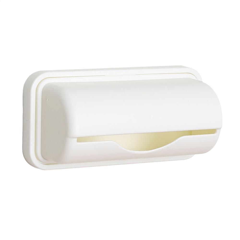 Wandmontierte Müllbeutel-Aufbewahrungsbox Frischhaltefolien-Behälter Müllbeutelhalter Küchen-Plastiktüten-Spender Badezimmer-Organizer