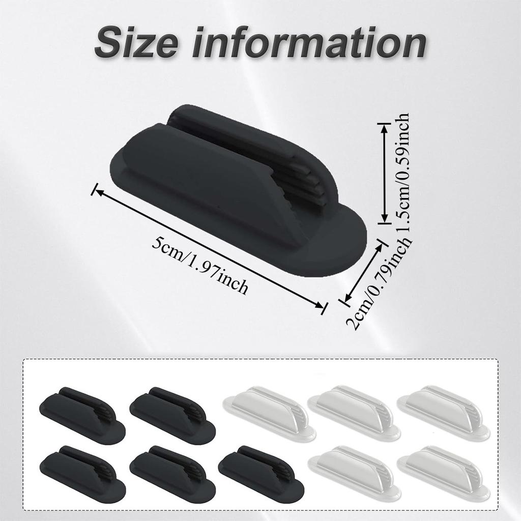 2/4 PCS Adhesive Silicone Pen Holder Desk & Wall No-Drill Flexible Pencil Fixator Space-Saving Organizer, Home Office Classroom