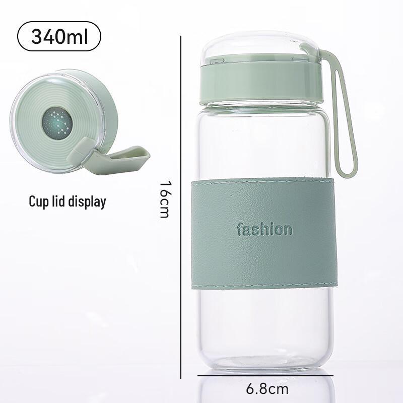 HA Dopamine Portable Glass Tea Infuser Bottle 340ml