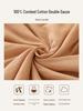 Haorunqi Cotton Gauze Sleeping Bag for Adults - Dual-Use, Portable, Ideal for Summer, Work, Travel, Camping.