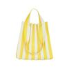 Two Way Shopper Bag Yellow Stripe
