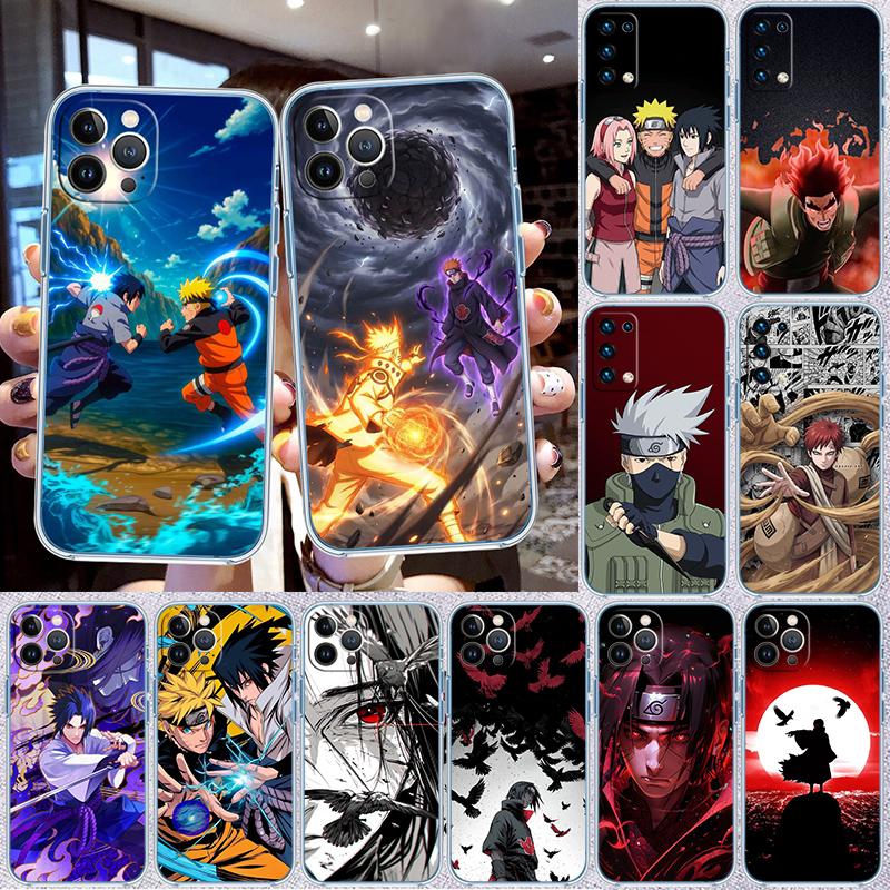 Naruto Uchiha Itachi Sasuke Transparent Phone Case for Motorola Moto Edge 20 30 40 50 S30 Fusion Ultra Pro Neo Lite + G200 G23
