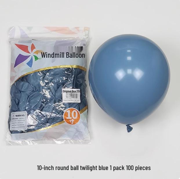 Windmill Pattern 10" Round Latex Balloons - Pack of 100 for Weddings & Birthdays