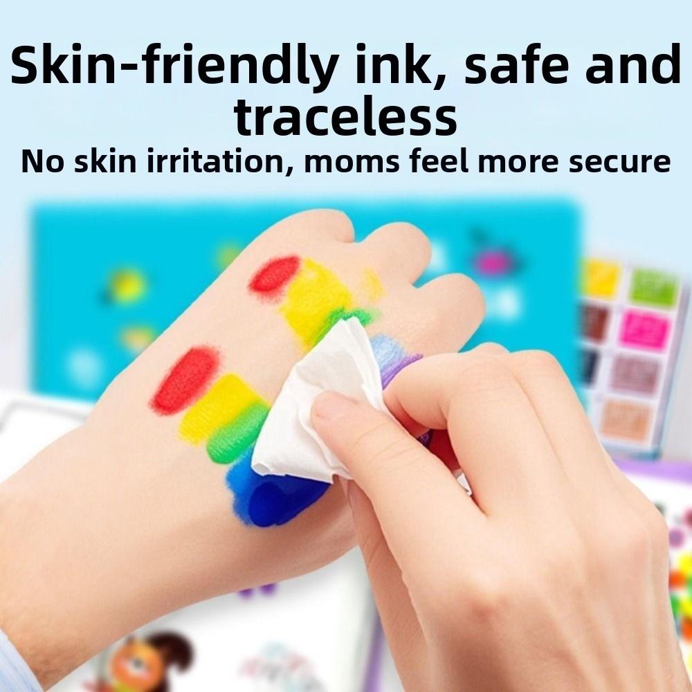 Cartoon Animal Drawing Coloring Books Creative Finger Painting Set Finger Art Drawing Book  Toddler