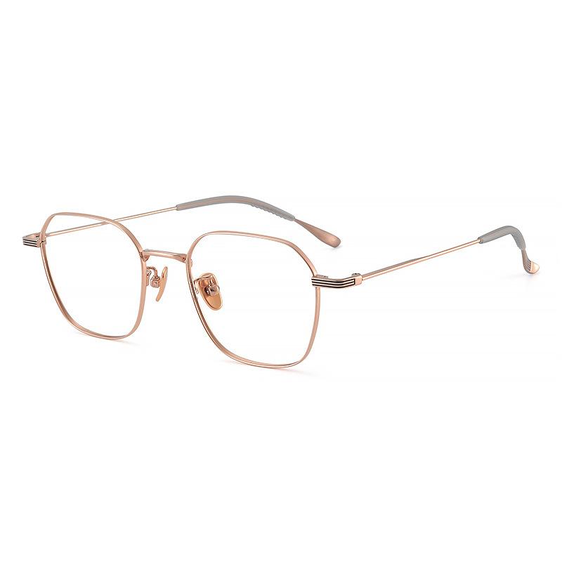 Japanese Korean Series Titanium Glasses Frame Ultra-Light Retro Women'S Glasses Frame Square Anti Blue Ray Computer Eyeglasses