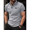 Manfinity Homme Chemise Polo Casual Manches Courtes Color-Block d'Été pour le Trajet