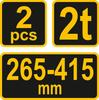 CAR STANDS 2T 2 PIECES 80307 VOREL