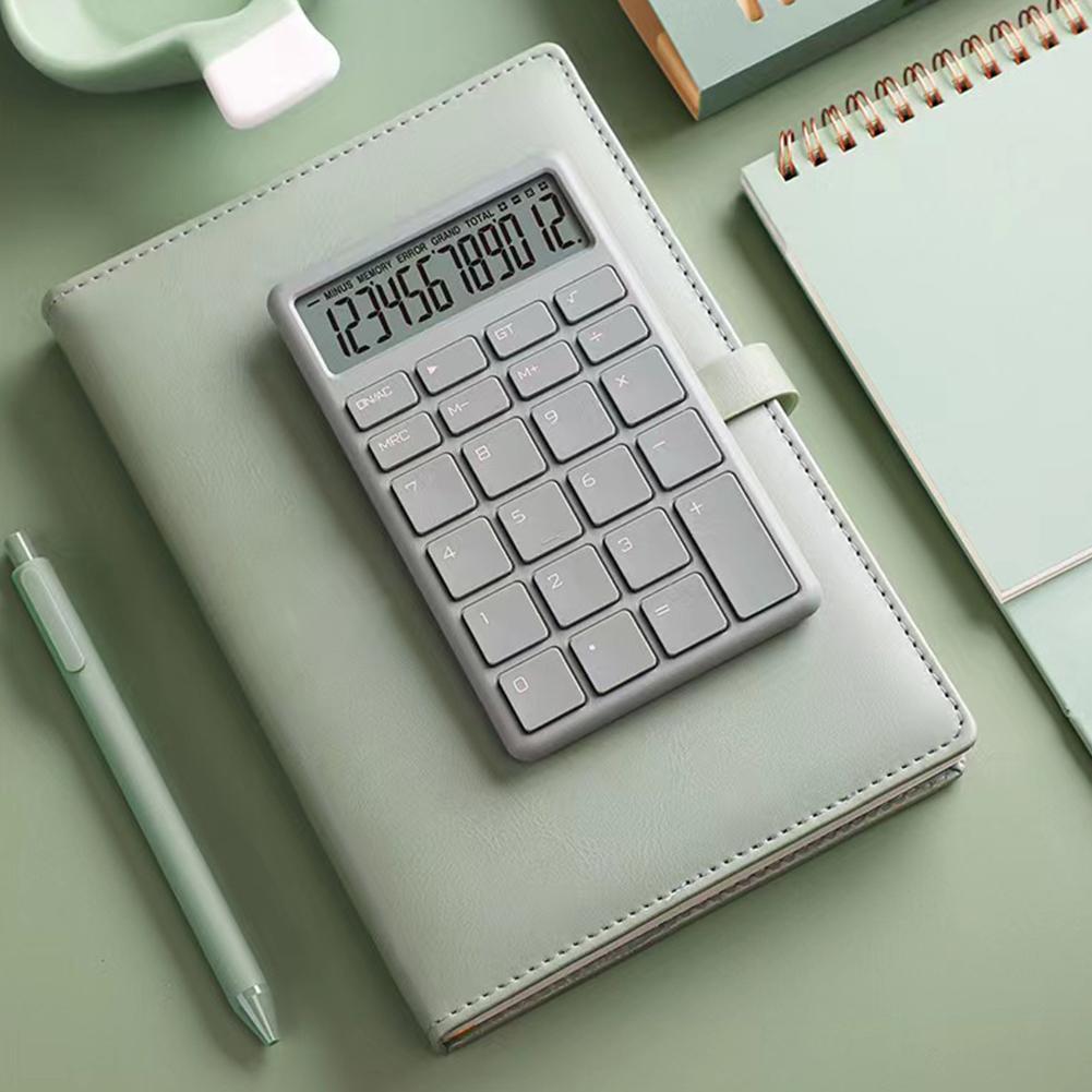Chocolate-Shaped Solid Color Portable Calculator Financial Accounting Calculator Student Office Stationery Supplies