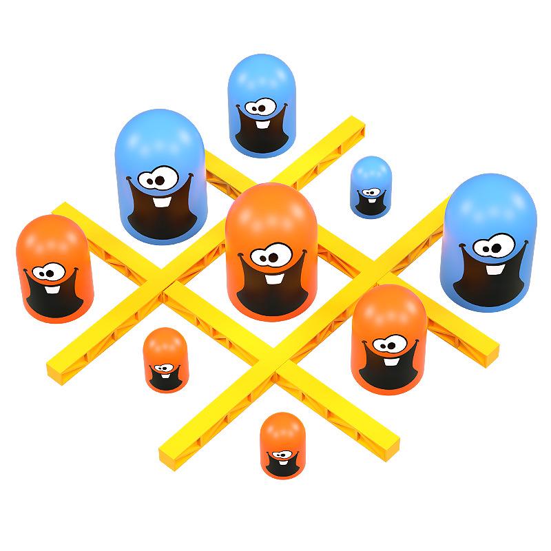Kinder Matroesjka Boter-kaas-en-eieren Interactief Bordspel - Stapelbaar Speelgoed voor Plezier met Ouders en Kind en Concentratietraining.