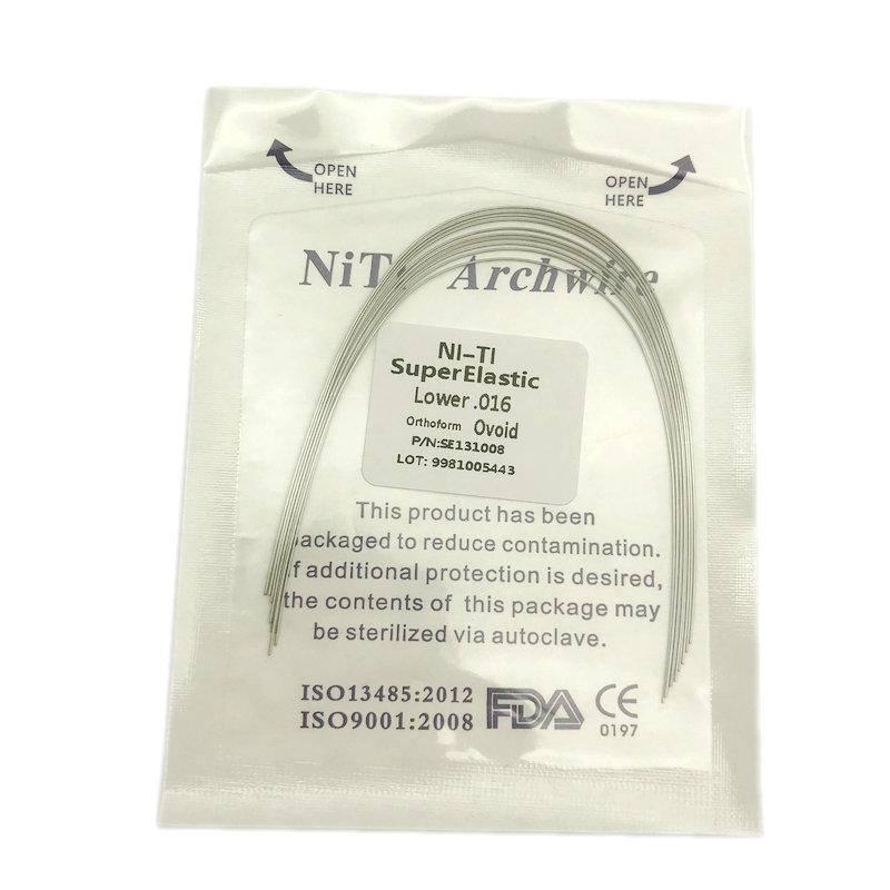 

Ортодонтические стоматологические суперэластичные овальные дуги Niti, круглые дуги, проволока для стоматологии, продукт для стоматолога 16 Lower