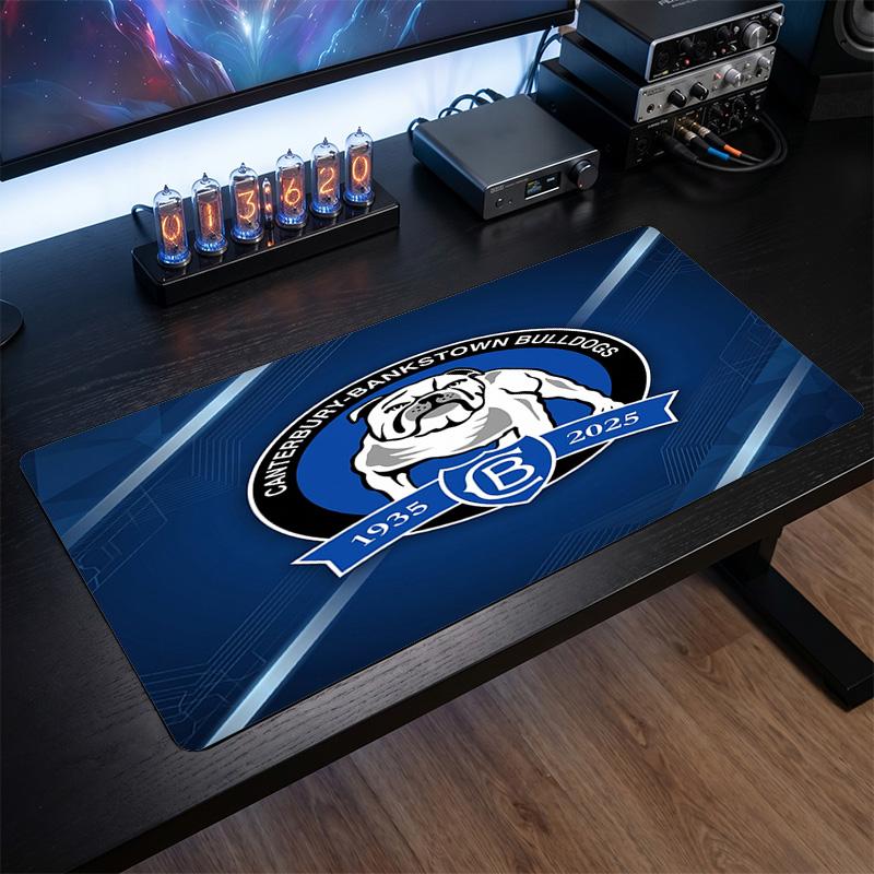 Canterbury-Bankstown Bulldogs Pattern Mousepad Anti?Slip Rubber Desk Pad For Gaming Working Desktop Decoration