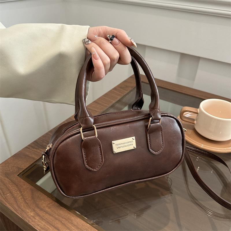 

Осень и зима новая высококачественная текстурированная сумка женская в иностранном стиле для поездок на работу модная универсальная повседневная нишевая на плечо через плечо