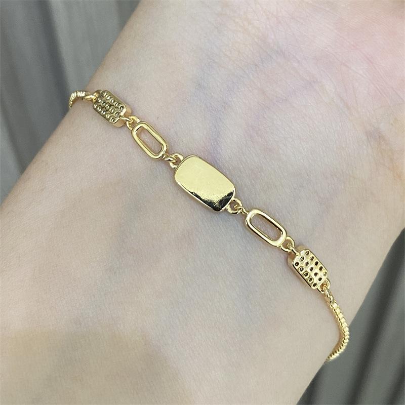 Xiaohongshu zircon bracelet ins bracelet less sweet and cool wind hand jewelry