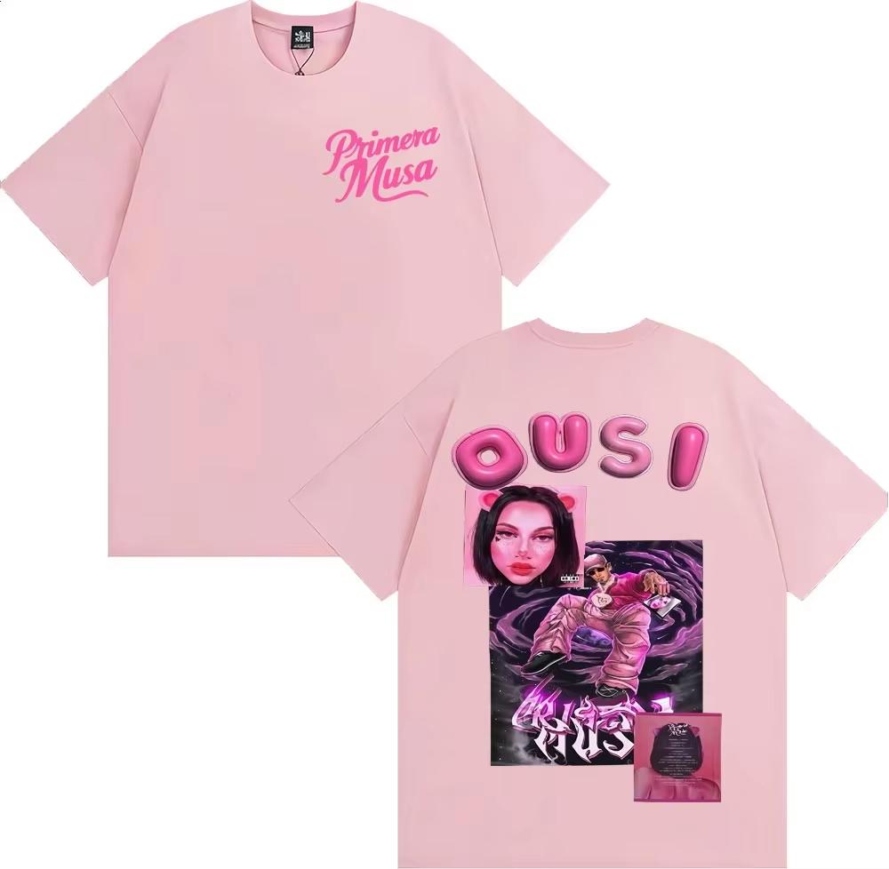 Omar Courtz Primera Musa Album Cover Tshirt UNISEX Women Clothing Harajuku Streetwear T Shirts Cotton T Shirt