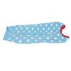 Dog Recovery Suit Blue Stars Pattern Prevents Licking Cotton Pet Surgical Bodysuit for Postoperative Recovery S