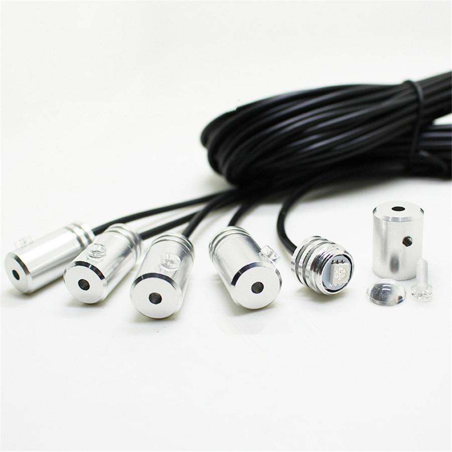 9 in 1 RGB LED Optical Strip Light Bluetooth App Control 12V Car Styling