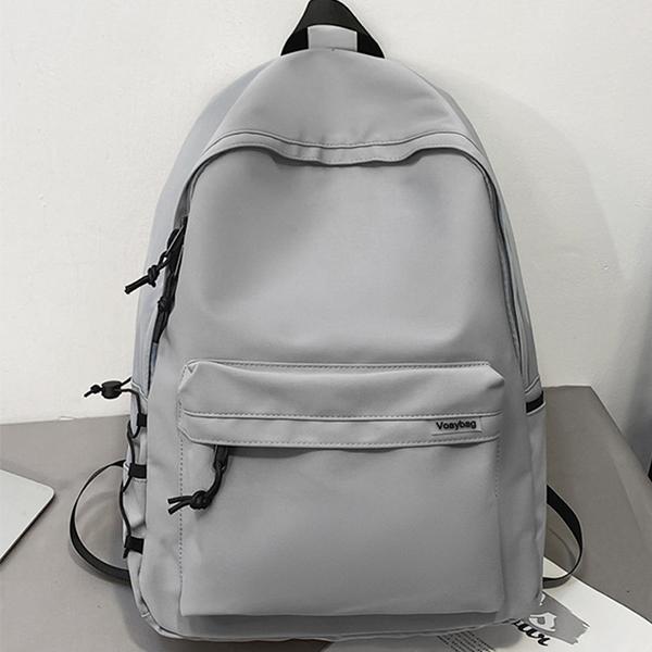 

Сумка через плечо Мужские/женские модели Простой Большой вместительный рюкзак для путешествий Отдых Студенты Школьный портфель серый