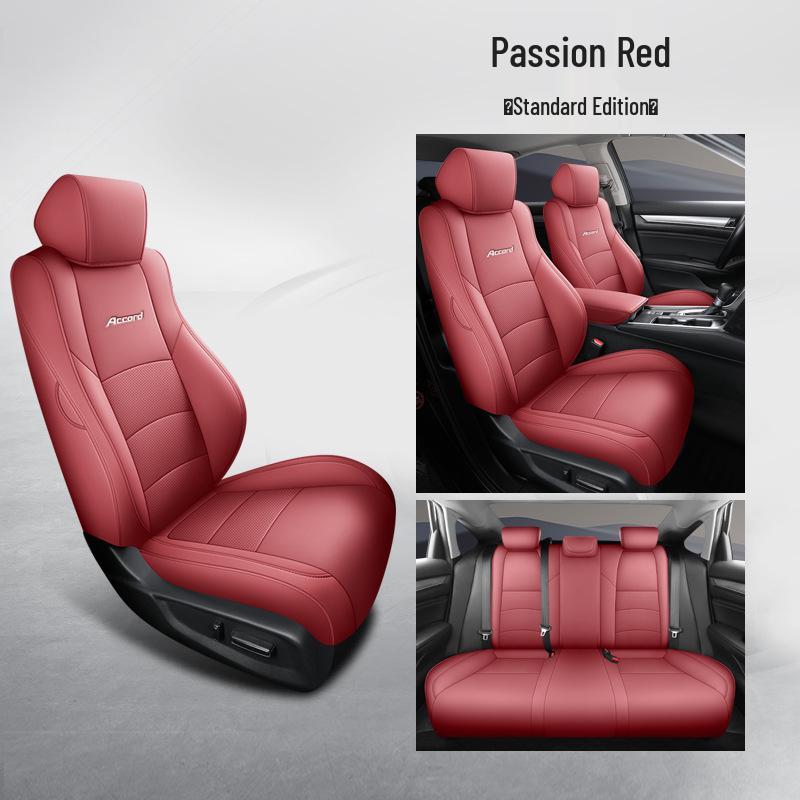 Accord Tenth Gen Leather Seat Cushion - Universal Fit, Four Seasons, Five-Seat.