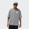 Jordan Flight Essentials Einfarbiges Logo-Patch Locker Geschnitten Rundhalsausschnitt Halbarm T-Shirt Herren Oberteile Carbongrau DZ7314-091