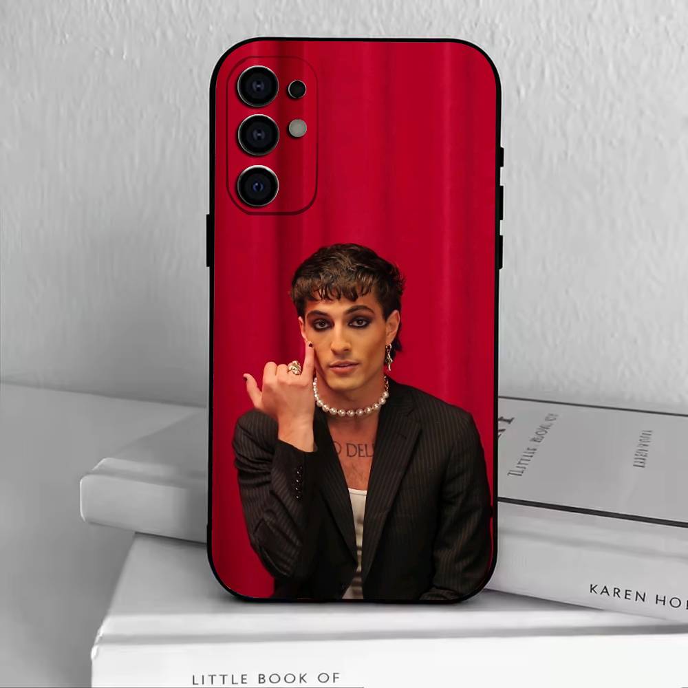 

Man-D-Damiano David Phone Case For Samsung S25,S24,S21,S22,S23,S30,Ultra,S20,Plus,Fe,Soft Silicone Black Cover Samsung S24