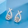 S925 Silver Needle Elegant Stud Earrings for Women - Versatile, Light Luxury French Design